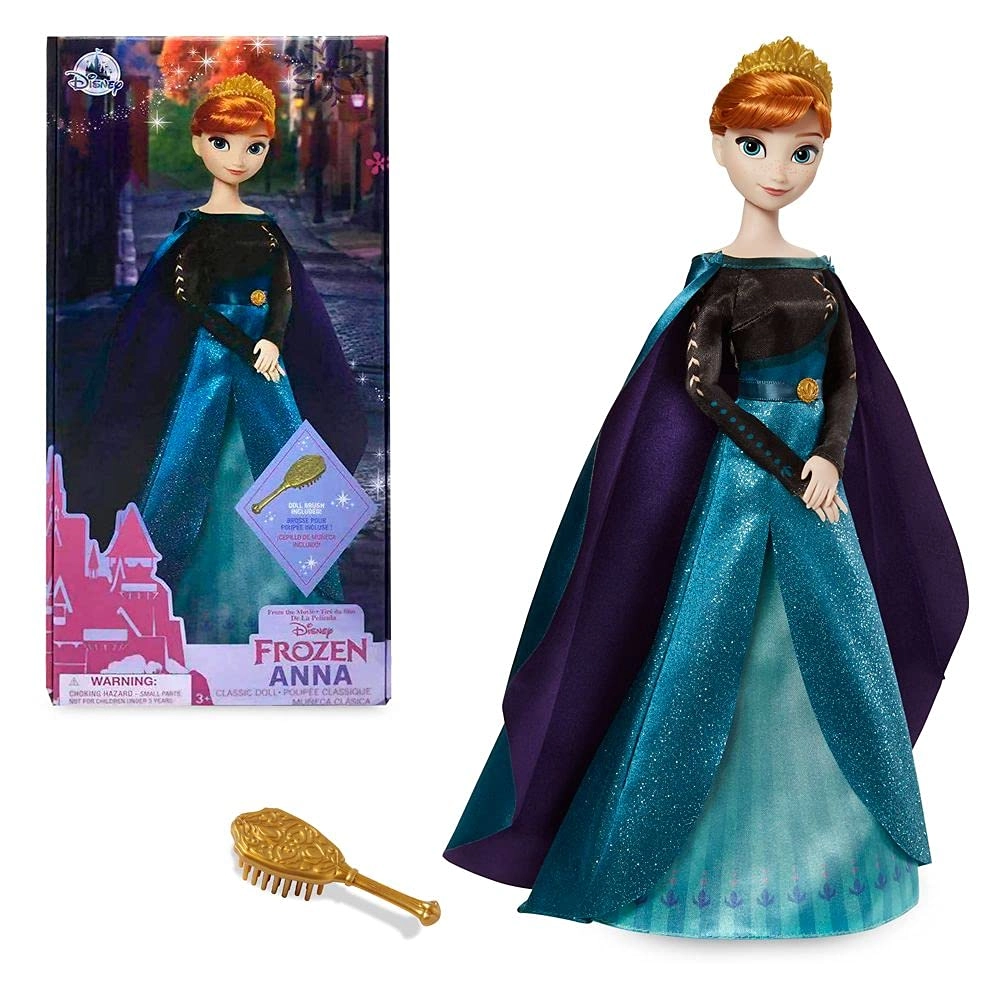 Queen Anna Doll - Frozen 2 29cm Satin Dress Ages 3+