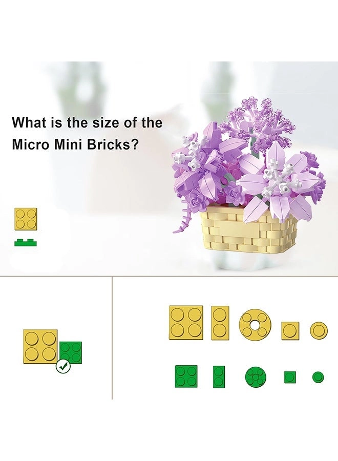 Mini Flowers Building Block Set - Flowerpot Succulent