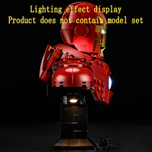 LED Light Kit for LEGO Iron Man MK4 Bust 76327