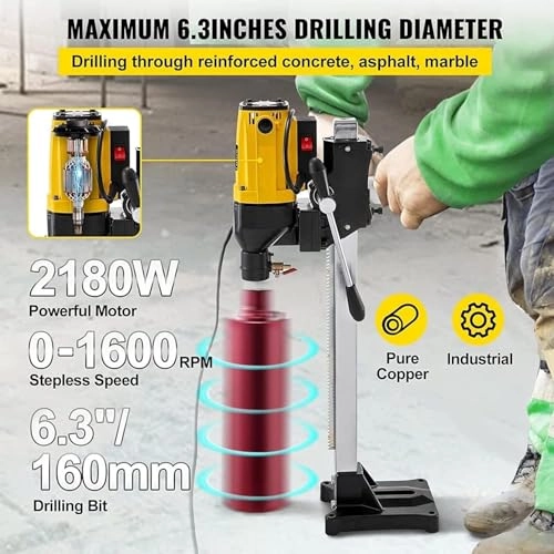 Diamond Core Drill - 2180W 160 mm