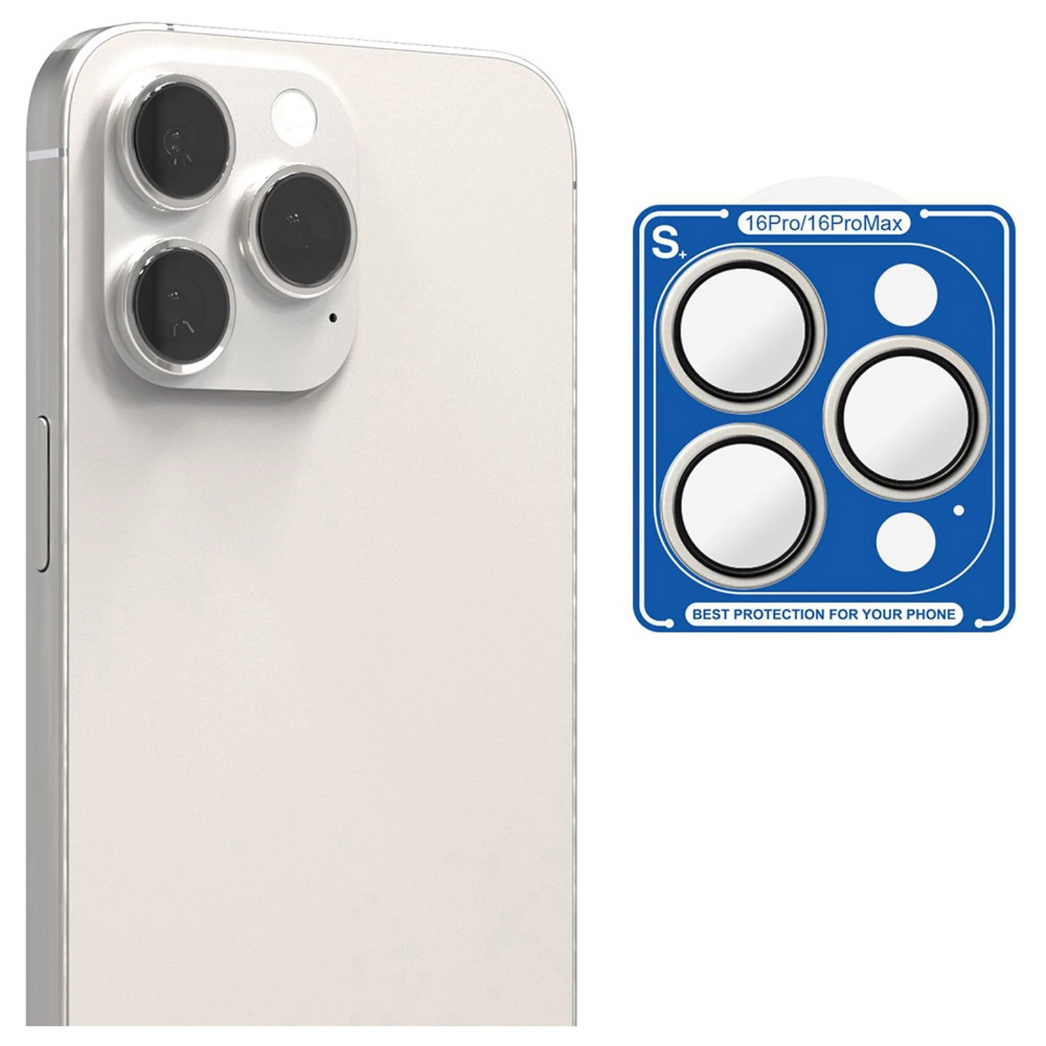 Clear Camera Lens Protector for iPhone 16 Pro