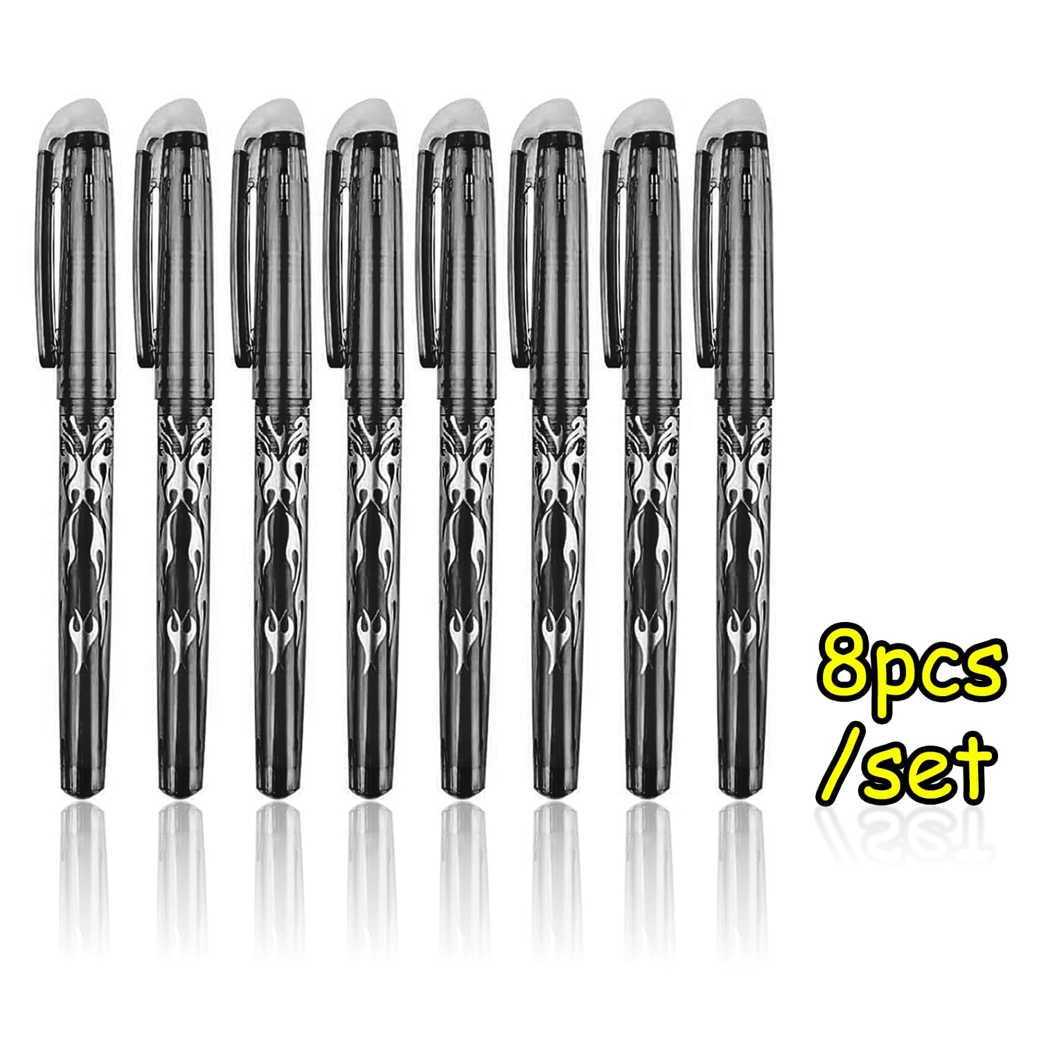 Gel Ink Eraser Pens - 8pcs 0.7mm