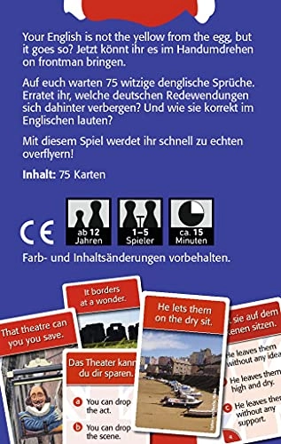 That's The Yellow from The Egg - Denglish Quiz - 75 Idioms Card Game