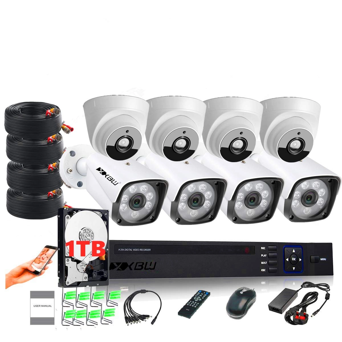 CCTV security Kit - 8 8Channel 1080P/2.0MP
