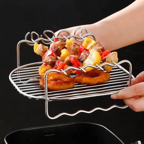 Double Layer Rack - Stainless Steel 4 piece(s)