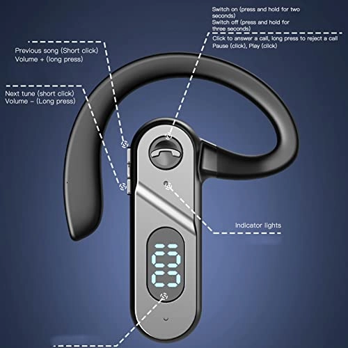 Clip On Bluetooth Earphones Wireless Headset