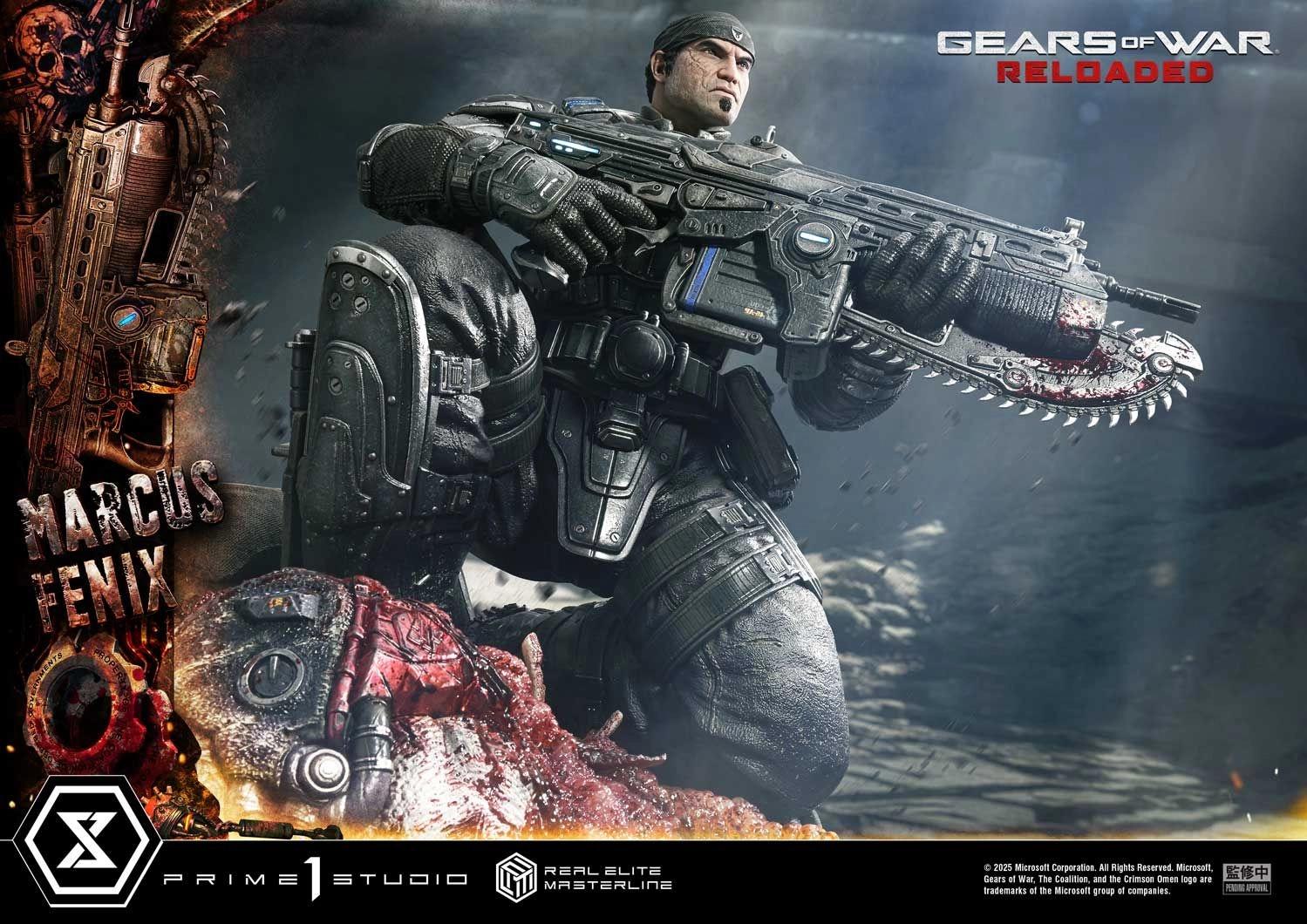 Marcus Fenix - Gears of War: Reloaded Real Elite Masterline - 1/3 scale LED Illumination Statue