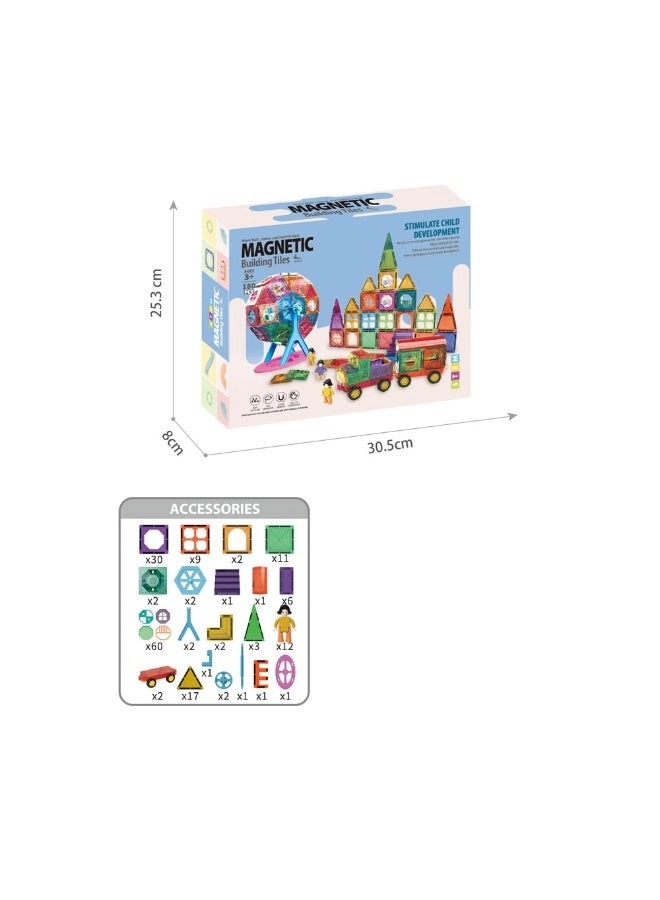 Magnetic Building Tiles - 180pcs