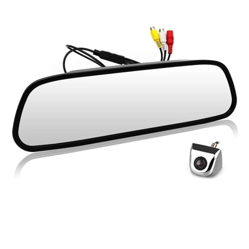 Car Mirror Monitor - 5 inch 800 x 480 pixels + Rear View Camera - 170 Angle Night vision