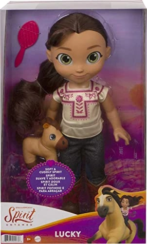 Lucky Toddler Doll - 14-in Spirit plush Brush Ages 3+