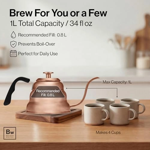 Pour Over Coffee Kettle - 1 Liter