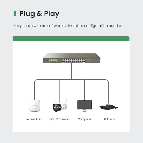 TEG1124P-24-250W 24-ports