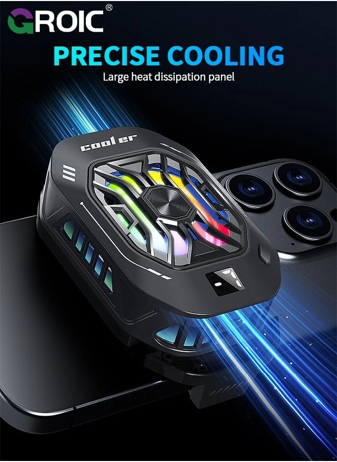 Phone Cooler - 3 Cooling Modes RGB Lights