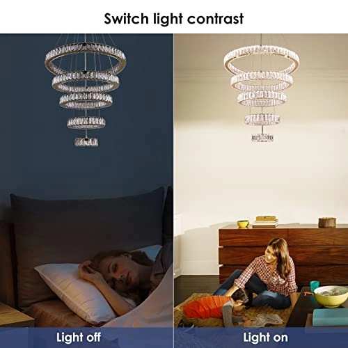 5 Rings Pendant Light - Cool White/Warm White/Natural White Dimmable