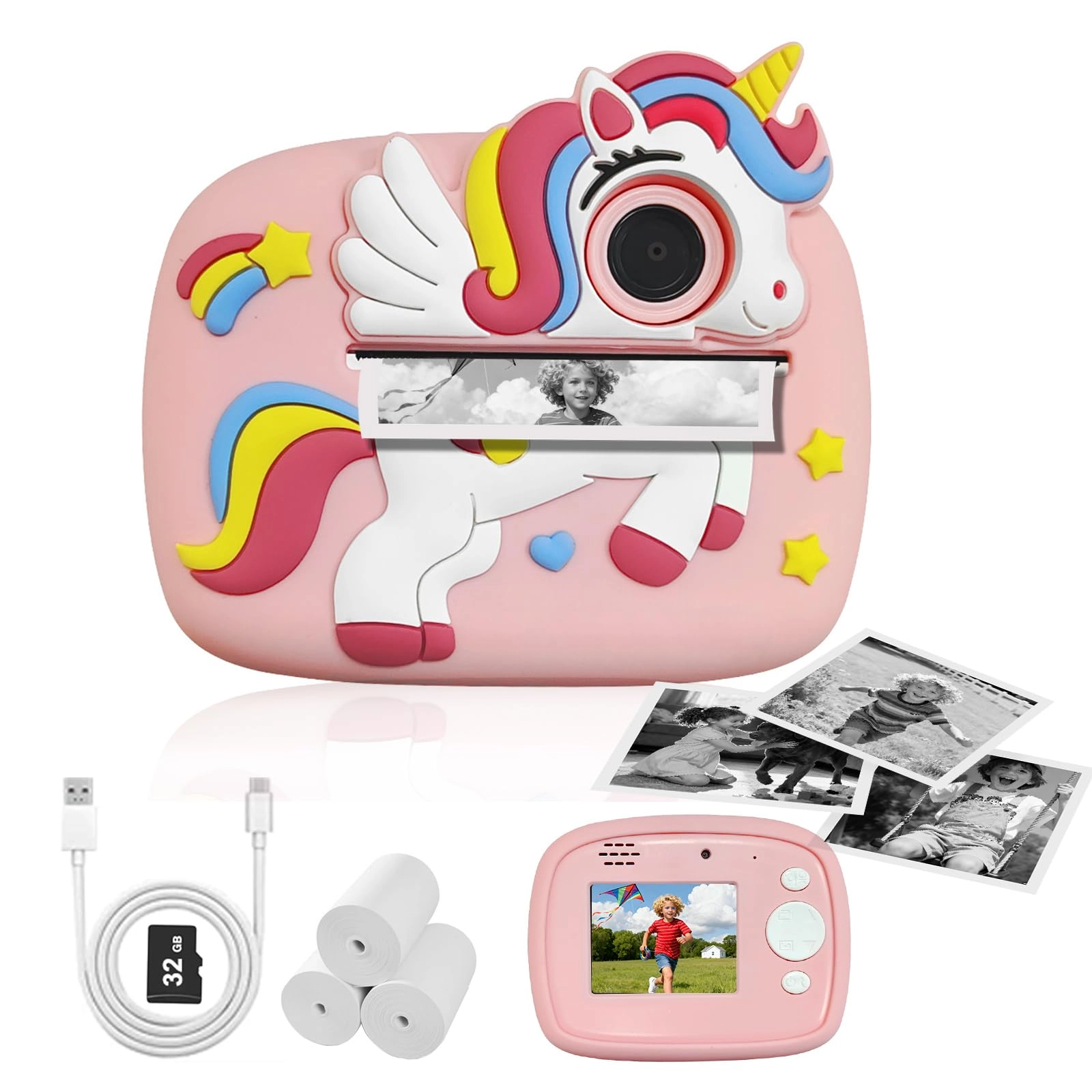 Kids Camera Instant Print - 1080P 32G