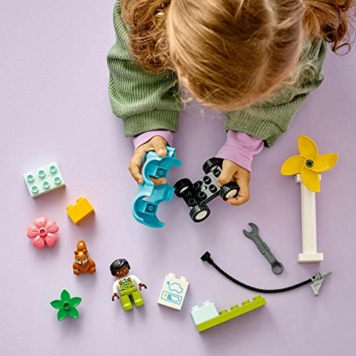 DUPLO Town Wind Turbine and Electric Car (10985) - 2+ Years Educational