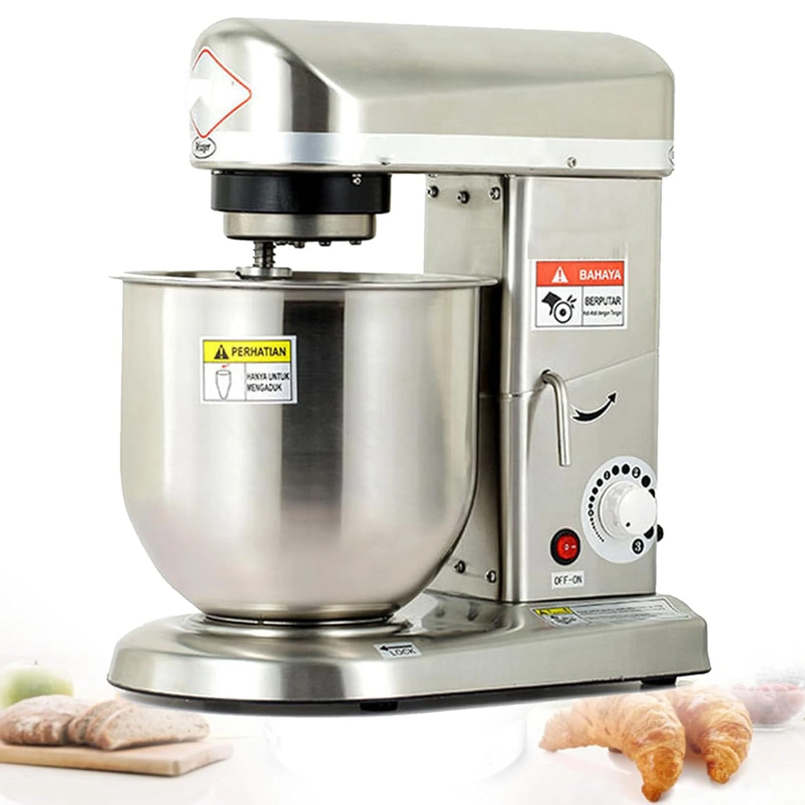 Professional Stand Mixer - 7L 350W/500W/500W