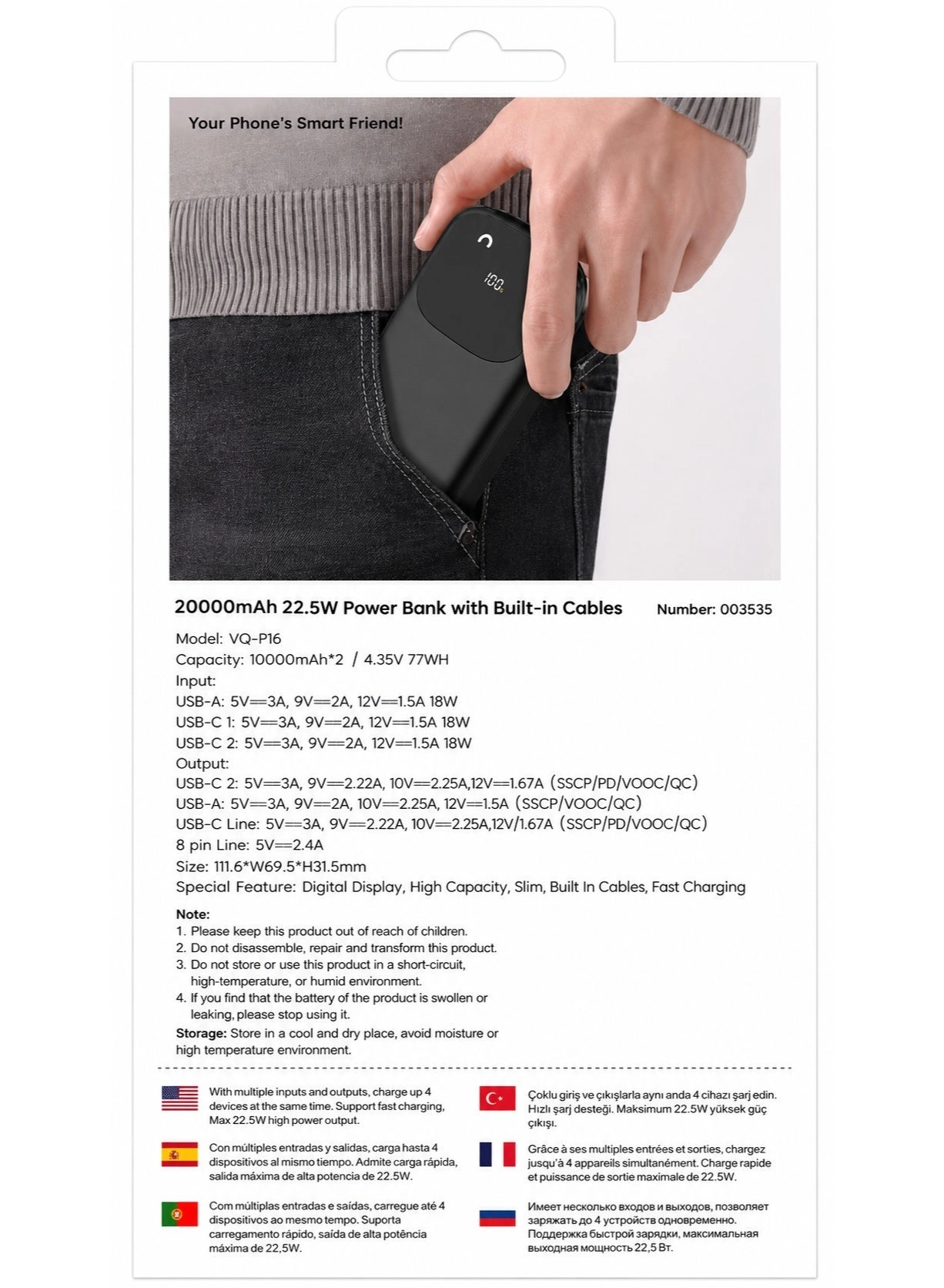 Power bank - 20000 mah