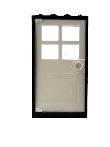 Door Frame - Beige 5 pcs + Door Leaf - Green