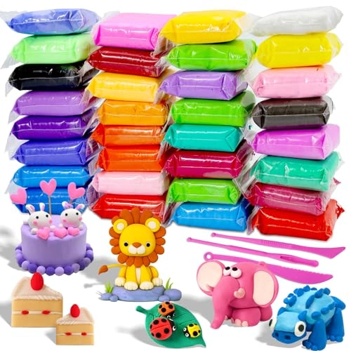MuseLuxe Air Dry Clay 64pcs.