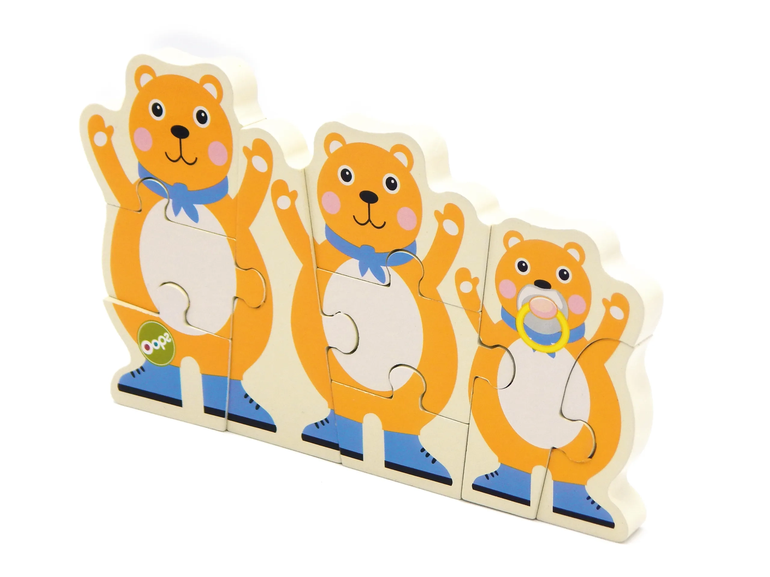 Dual-Step Puzzle Bear - 18 months+ 10 pieces