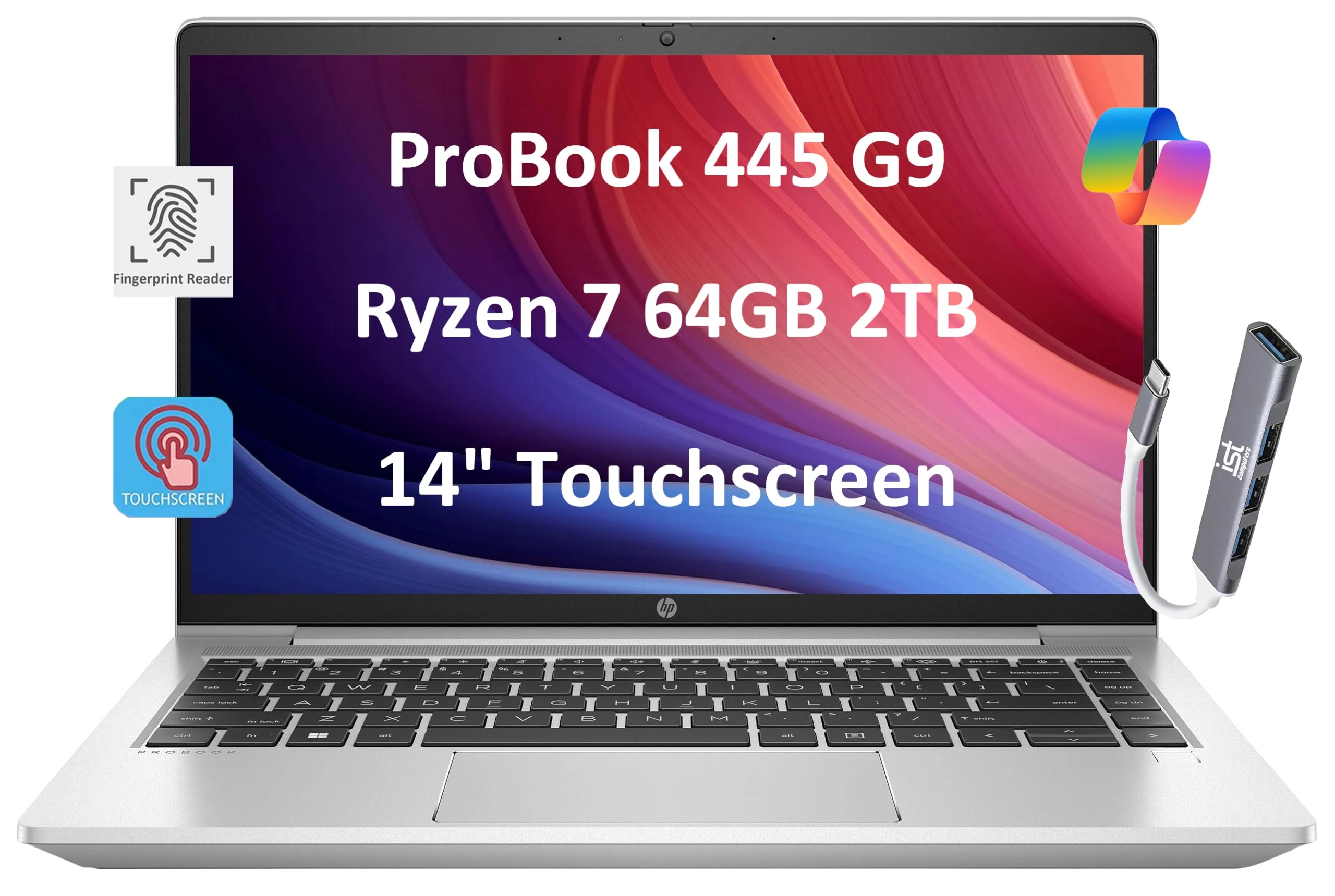 HP ProBook 445 G9 - 14'' Ryzen 7 64GB DDR4 2TB SSD