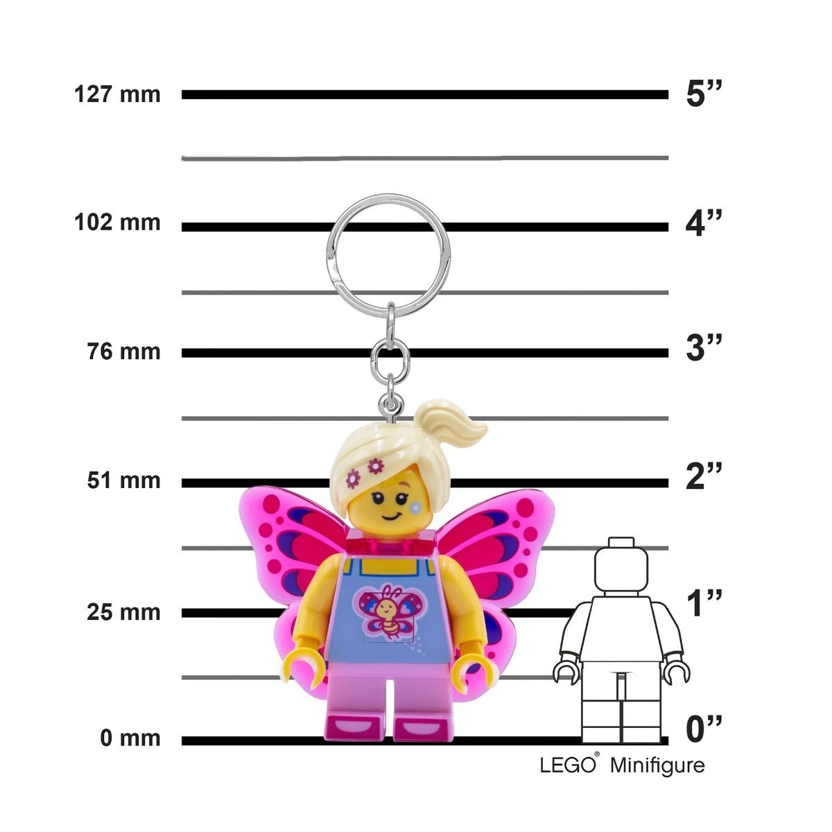 IQ Minifigures Keychain Light Butterfly Girl - 6+