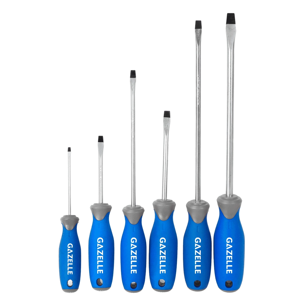 Gazelle G80282 Slotted Screwdriver Set (6 Pcs)