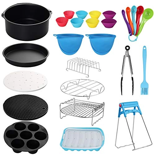 Air Fryer Accessories - Silicone Stainless Steel 15PCS