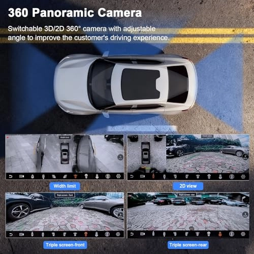 360-Degree Panoramic Surround View Camera - Night Vision Wireless Wired 1080P