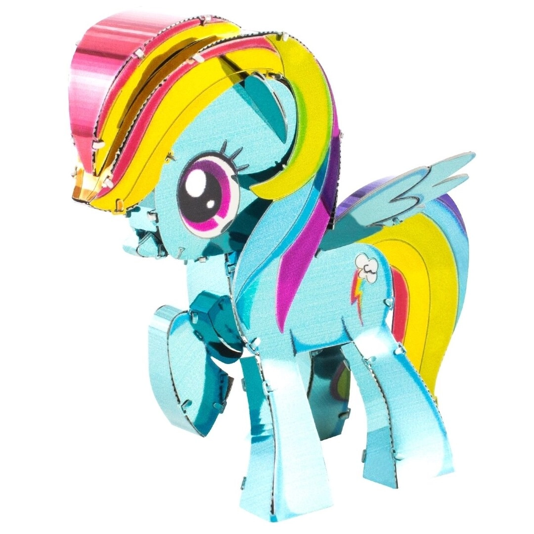 Fascinations Metal Earth My Little Pony Rainbow Dash - 3D Model Kit Assembled Size 2.1" x 1.54" x 2.17"