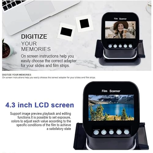 Digital Film Scanner - 120 1080P LCD Screen