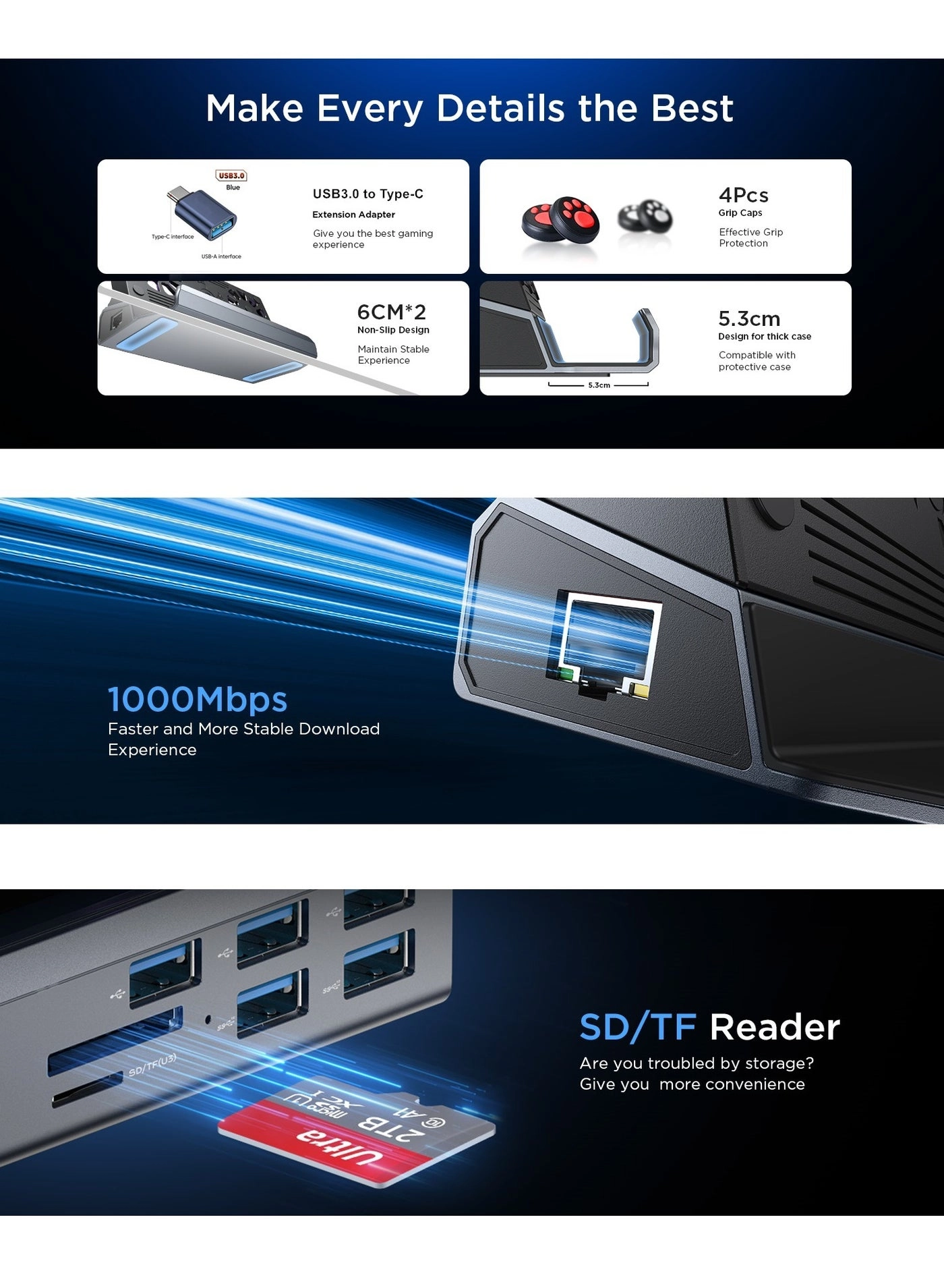 Docking Station - Steam Deck OLED ROG Ally Legion Go