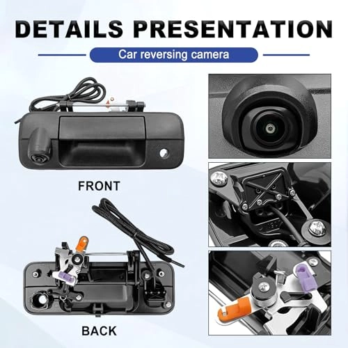 Tailgate Handle Backup Camera - HD Night Vision RCA 720P