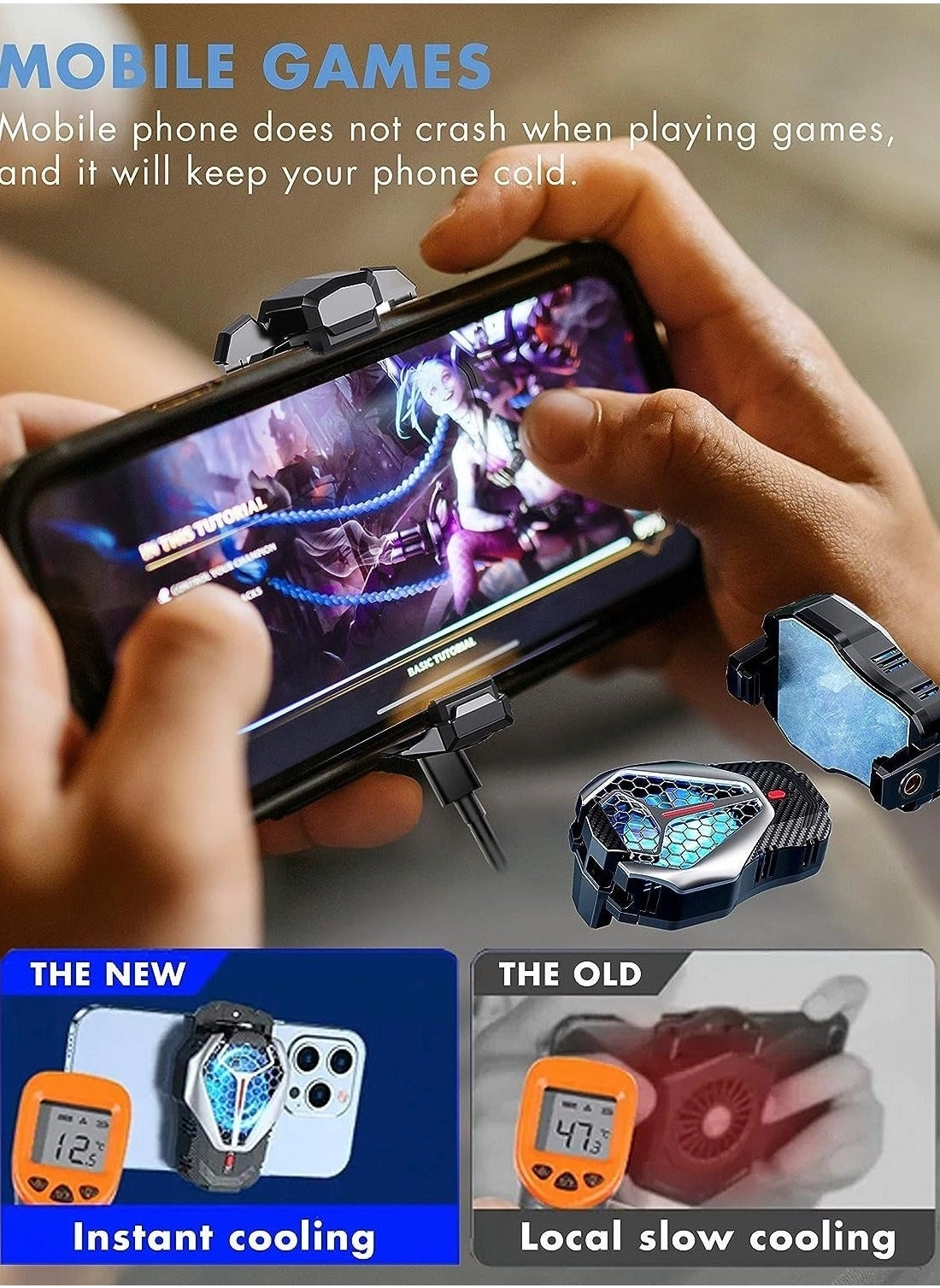 Phone Cooler - Black Type-C 5V