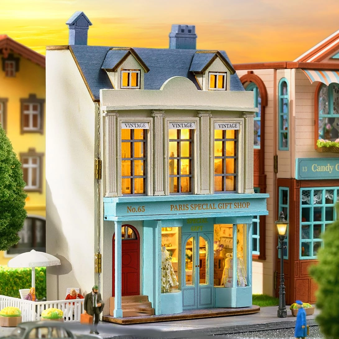 QT Series Dollhouse - Wooden House Kit LED Light