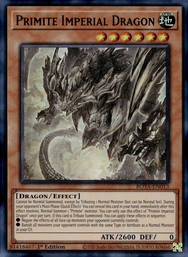 Yu-Gi-Oh! Primite Imperial Dragon ROTA-EN013