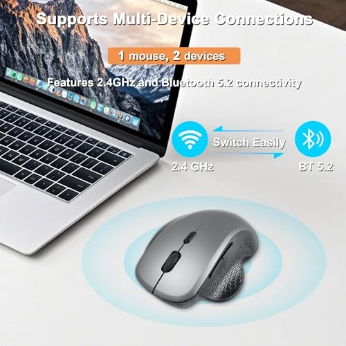 Vertical Ergonomic Mouse - Bluetooth & Wireless Dual Modes