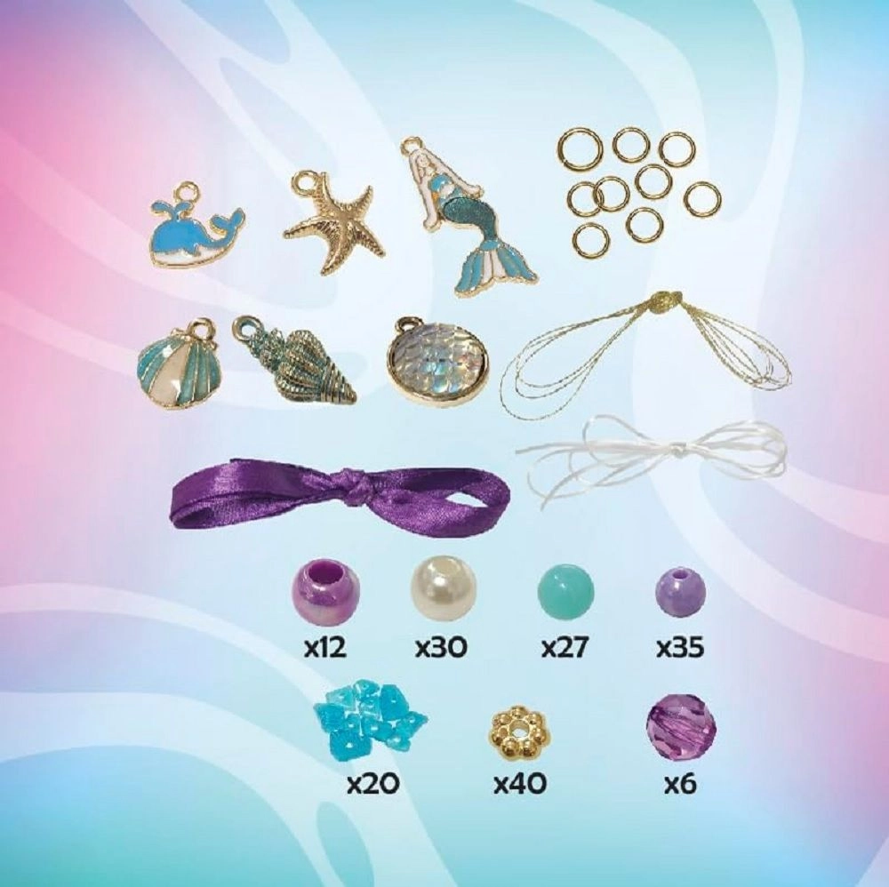 Mermaid Charm Jewellery Kit - 6+ Multi Colour