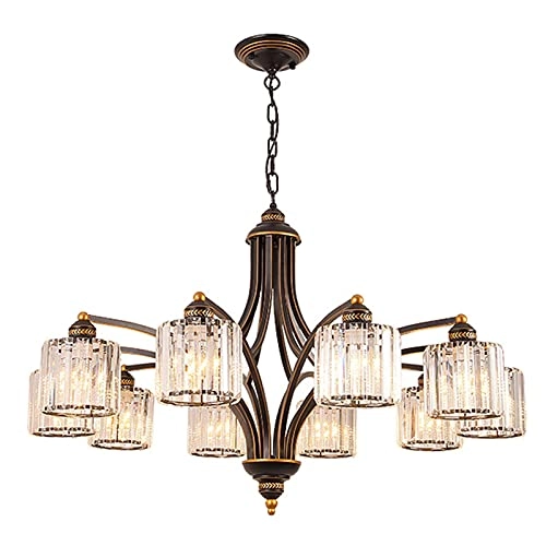 Sputnik Chandelier - Black and gold 10 head