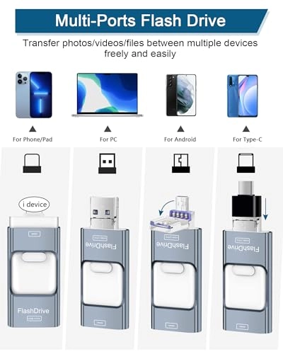 Flash Drive - USB 3.0 4 IN 1 for iPhone 256GB