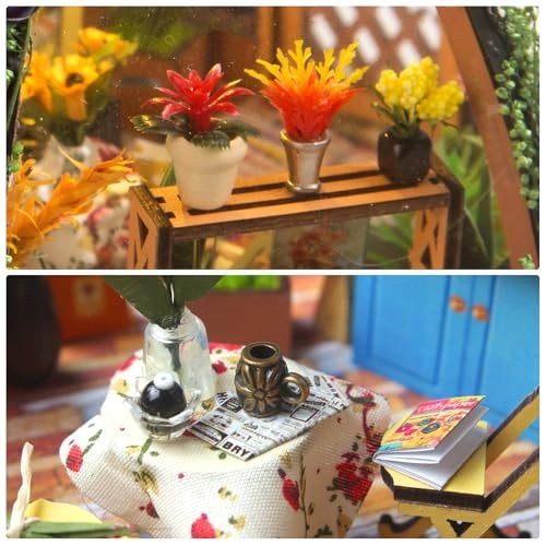Miniature Dollhouse Kit - Flower House