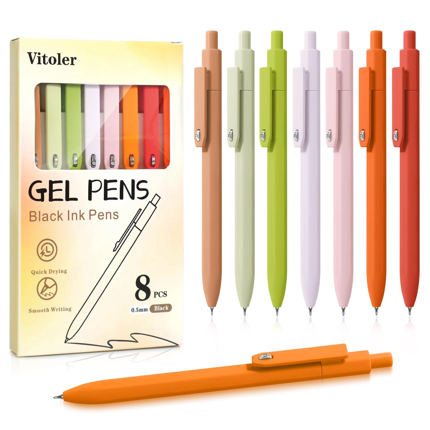 Aesthetic Pens - 8 Pcs 0.5mm