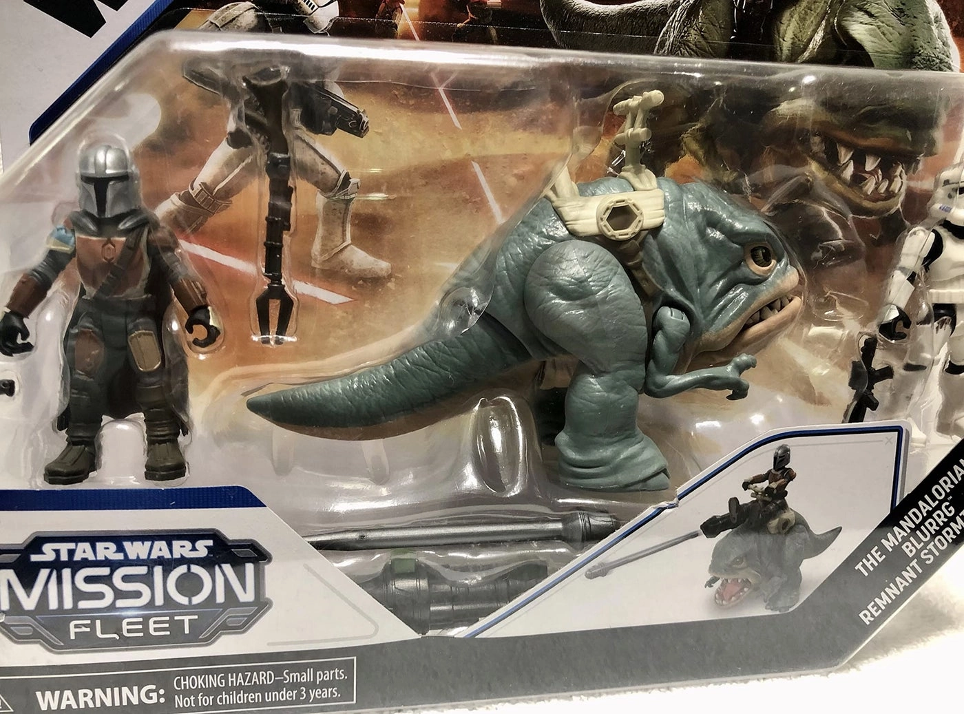 The Mandalorian + Blurrg + Remnant Stormtrooper (TWM1) 3 pcs