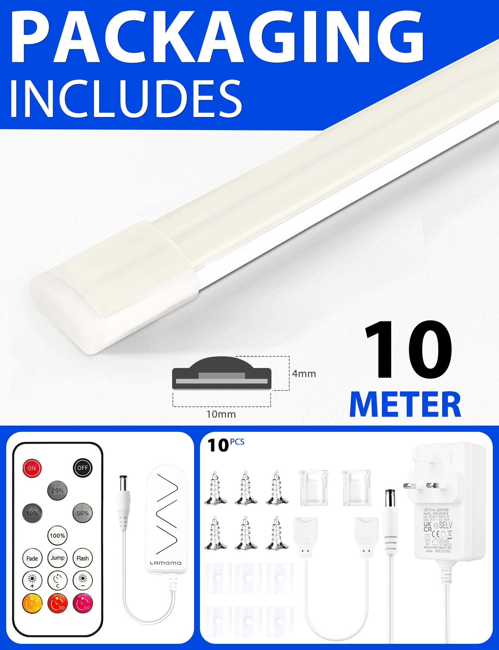 COB LED Strip Light - 10M