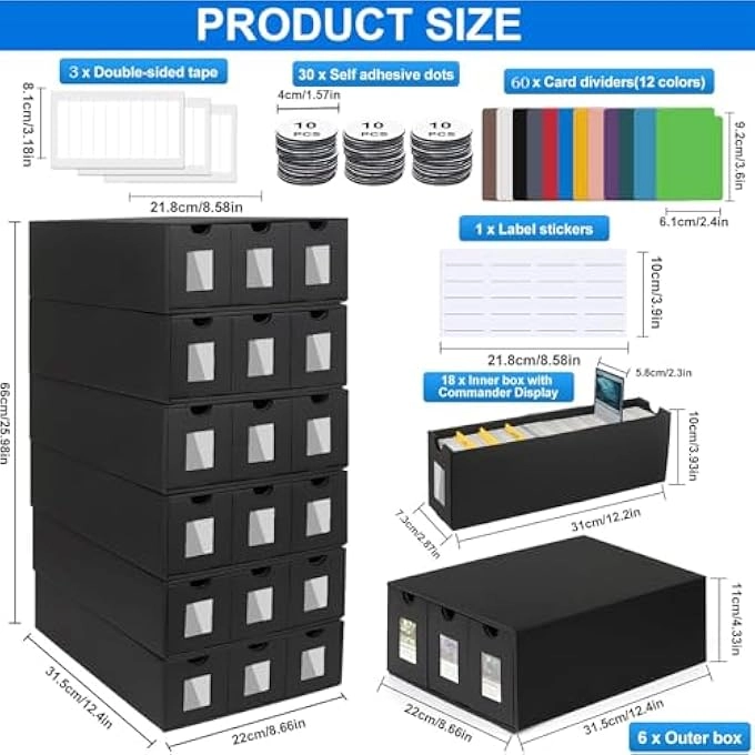 Trading Card Storage Box - 18 pcs