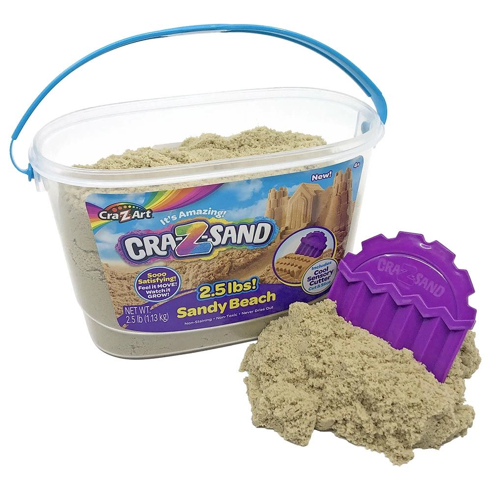 Cra-Z-Art Cra-Z-Sand Sandy Beach Modeling Sand - 2.5 lbs cool sensory cutter