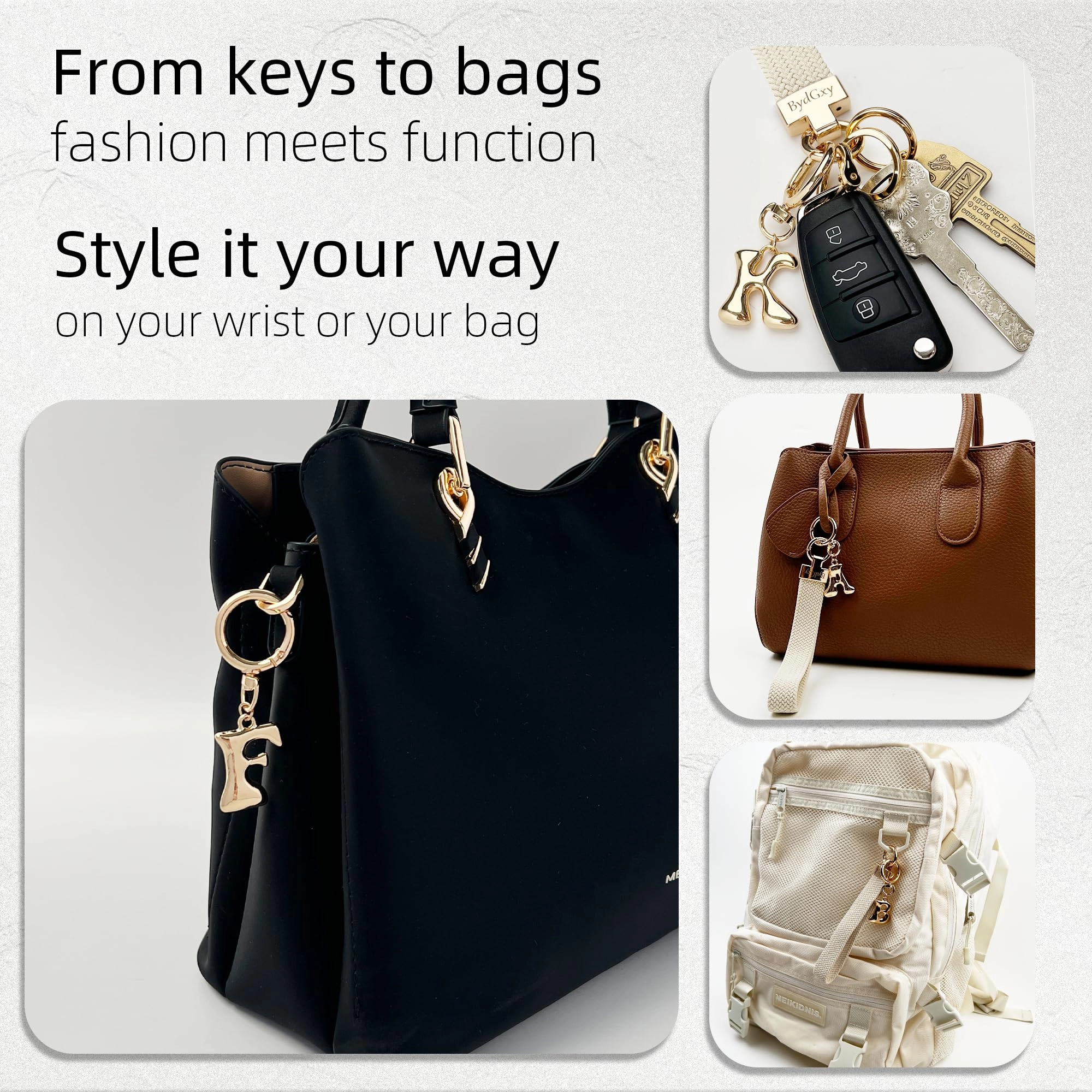 Initial Keychain - Letter