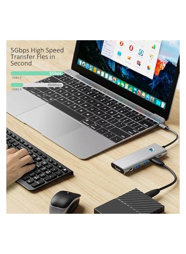 USB C Hub - MacBook Pro/Air iPad Pro M2 M1,XPS,Chromebook