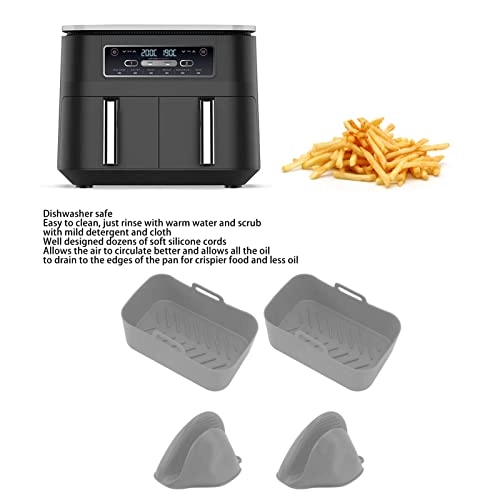 Rectangular Fryer Silicone Pot - Silicone 2 piece(s)